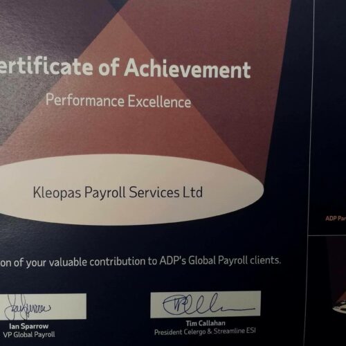 Kleopas Payroll Services: Βραβεύτηκε από την ADP