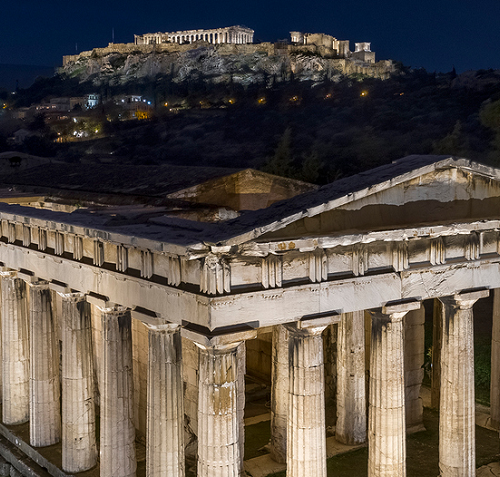 Ναός του Ηφαίστου: Άλλαξε ο φωτισμός