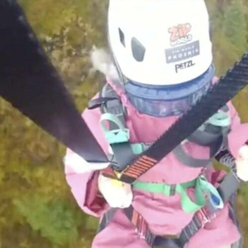 Περίεργα : Η 91χρονη που κάνει zip line (vid)