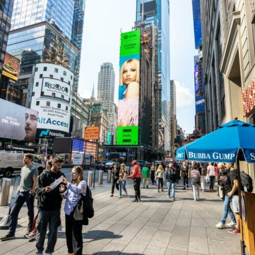 Κατερίνα Λιόλιου: Σε billboard της Times Square της Νέας Υόρκης